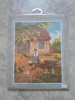 Borduurwerk-pakket "Vrouw-kipjes", Ophalen of Verzenden, Nieuw, Handborduren, Borduurpakket