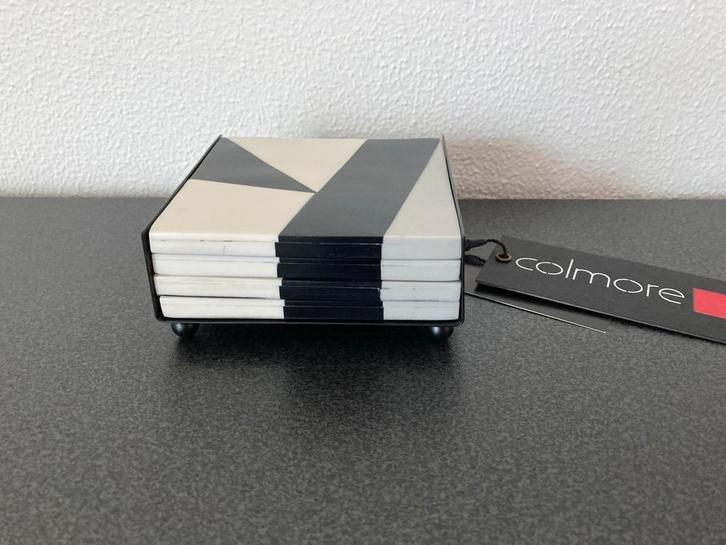 Diga Colmore Luxe onderzetters zwart/wit/grijs (4st) Nieuw!, Huis en Inrichting, Woonaccessoires | Onderzetters, Nieuw, Glas of Kopje