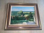 Klassiek Schilderij - Landschap met Dorp, Antiek en Kunst, Kunst | Schilderijen | Klassiek, Ophalen of Verzenden