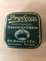 Blikje voor typemachine lint Drybeeco, Verzamelen, Blikken, Ophalen of Verzenden, Gebruikt, Overige