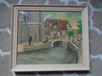 DELFT, Olieverf schilderij, op doek, Gesigneerd A. Schreuder, Antiek en Kunst, Ophalen of Verzenden