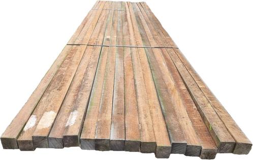 16 Hardhouten palen  6.0x6.0 / 4.50 meter lang  nr: HB20, Tuin en Terras, Palen, Balken en Planken, Nieuw, Palen, 250 cm of meer