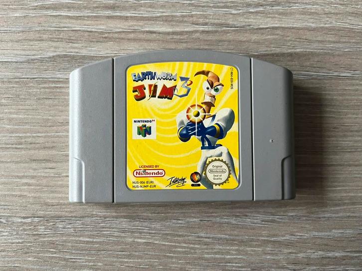 Earth Worm Jim 3D voor de Nintendo 64., Spelcomputers en Games, Games | Nintendo 64, Racen en Vliegen, 1 speler, Vanaf 3 jaar