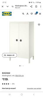 Ikea witte kinder kledingkast in zeer goede staat!, Huis en Inrichting, Kasten | Kledingkasten, Zo goed als nieuw, Ophalen