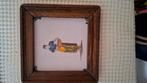 Vintage Tegeltableau met Houten Frame, Antiek en Kunst, Ophalen