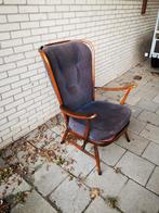 Vintage Engels Ercol fauteuil spijlen stoel Scandinavisch, Ophalen, Gebruikt