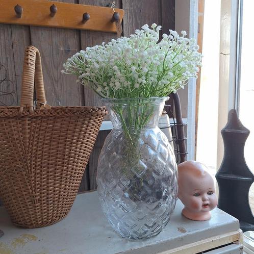 Mooie ananas vaas, Huis en Inrichting, Woonaccessoires | Vazen, Zo goed als nieuw, Overige kleuren, Minder dan 50 cm, Glas, Ophalen