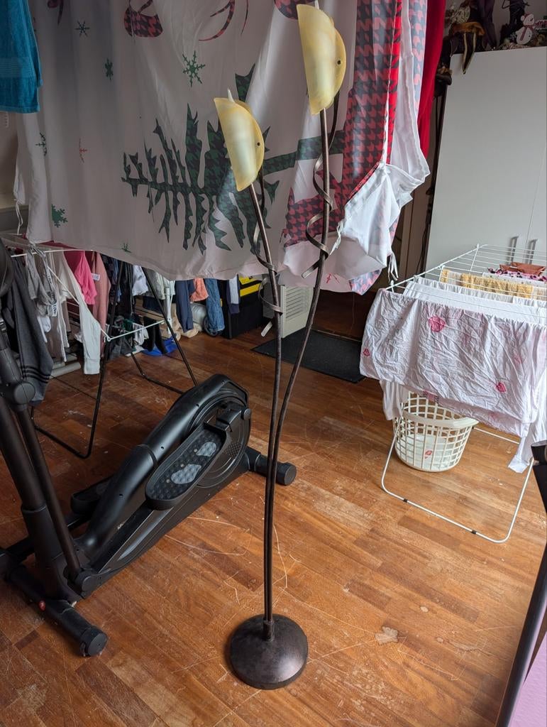 Roodkoper voetlamp zonder kabel., Ophalen, Klassiek, Zo goed als nieuw, Minder dan 100 cm