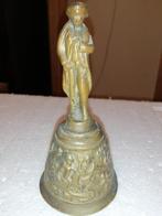 Zwaar messing tafelbel, receptiebel met Napoleon beeldje, Antiek en Kunst, Antiek | Koper en Brons, Ophalen of Verzenden, Koper