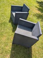 GRATIS: 2 stuks tuinstoelen, merk Allibert., Tuin en Terras, Tuinstoelen, Ophalen, Gebruikt, Wicker
