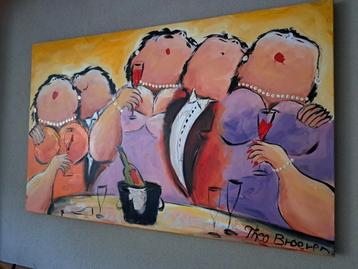 Origineel schilderij Theo Broeren - O so happy beschikbaar voor biedingen