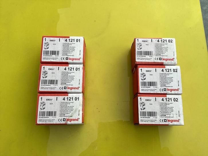 LEGRAND HAGER Stroomtrafo MEETSPOEL 3x 50/5 en 3x 75/5 NIEUW, Hobby en Vrije tijd, Elektronica-componenten, Nieuw, Ophalen of Verzenden