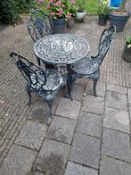 Gietijzeren tuinset, Tuin en Terras, Ophalen, Gebruikt, Overige materialen, 2 zitplaatsen