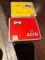2 sigarendoosjes Ritmeester en Agio (leeg), Ophalen of Verzenden, Zo goed als nieuw, Overige, Overige merken