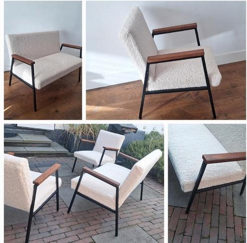 Dutch design meubels uit de jaren 60 als nieuw, Huis en Inrichting, Fauteuils, Zo goed als nieuw, Stof, Ophalen
