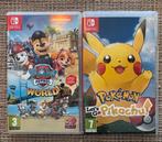 Switch spellen Paw Patrol World en Pikachu Let’s go Pikachu, Avontuur en Actie, 1 speler, Ophalen of Verzenden, Zo goed als nieuw