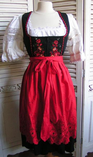 tiroler dirndl set  maat 36 nr JJ 395 beschikbaar voor biedingen