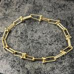 14k gouden dames ketting met armband set, Sieraden, Tassen en Uiterlijk, Armbanden, Ophalen of Verzenden, Zo goed als nieuw, Goud