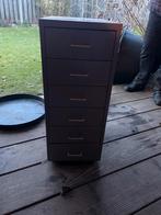 IKEA metalen ladekast met wieltjes, Huis en Inrichting, Ophalen, Minder dan 50 cm, Gebruikt, 100 tot 150 cm