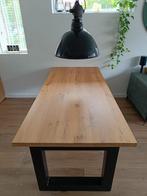 Massief Eiken eettafel - 220x100cm, Huis en Inrichting, Ophalen, 100 tot 150 cm, Eikenhout, 200 cm of meer