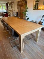 Eettafel eikenhout (groot), Huis en Inrichting, Tafels | Eettafels, Ophalen, Gebruikt, 100 tot 150 cm, Eikenhout