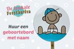 Geboortebord Baby met pet - geboorteborden huren voor jongen, Ophalen, Zo goed als nieuw, Geboortebord