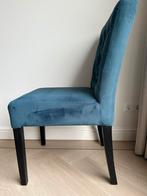6x eetkamerstoelen Zitmaxx Vincenzo velvet blauw, Huis en Inrichting, Stoelen, Ophalen, Zo goed als nieuw, Blauw, Vijf, Zes of meer stoelen