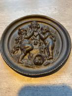 Etna Gietijzeren Bord - Engelen Voorstelling 14,5 cm, Antiek en Kunst, Antiek | Wandborden en Tegels, Ophalen of Verzenden