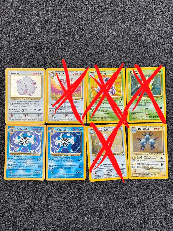 Pokémon 8 oude Holo Base set 2 kaarten - Nette conditie, Hobby en Vrije tijd, Verzamelkaartspellen | Pokémon, Zo goed als nieuw