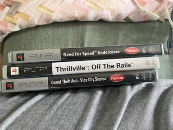 PSP Games: Need for Speed, Thrillville, GTA Vice City beschikbaar voor biedingen