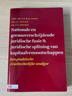Juridische Fusie & Splitsing Studieboek, Ophalen of Verzenden, Sdu, Gamma, WO