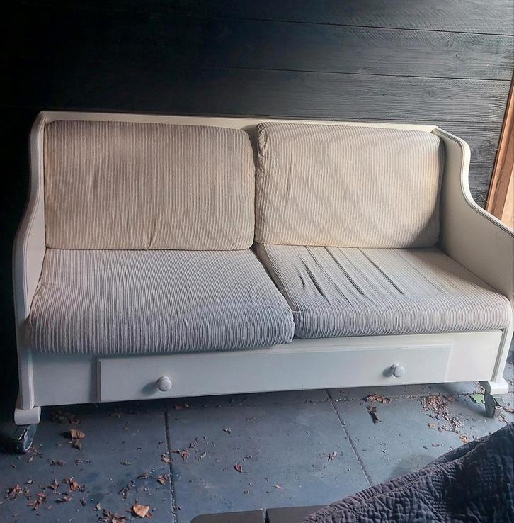 Leuke loungebank,slaapbank,bedbank,buitenbank op wielen, Huis en Inrichting, Slaapkamer | Slaapbanken, Gebruikt, 80 cm, Eenpersoons