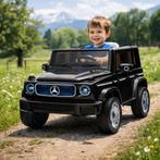 Elektrische Kinderauto 12V–Mercedes-Benz G-Klasse EQG |Zwart, Ophalen of Verzenden, Nieuw