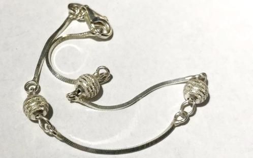 Prachtige 925 Zilveren armband, Sieraden, Tassen en Uiterlijk, Armbanden, Zo goed als nieuw, Zilver, Zilver, Ophalen