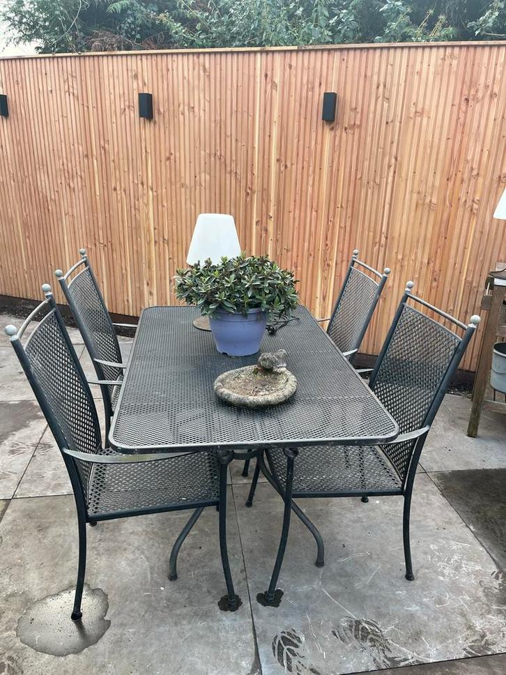 Royal Garden Tuinset - 4 Stoelen - Gebruikt, Tuin en Terras, Tuinsets en Loungesets, Gebruikt, Tuinset, Overige materialen, 4 zitplaatsen