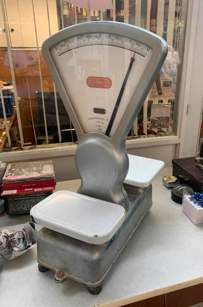 Weegschaal mooie oude Berkel weegschaal verkeert in goede, Witgoed en Apparatuur, Weegschalen, Ophalen of Verzenden