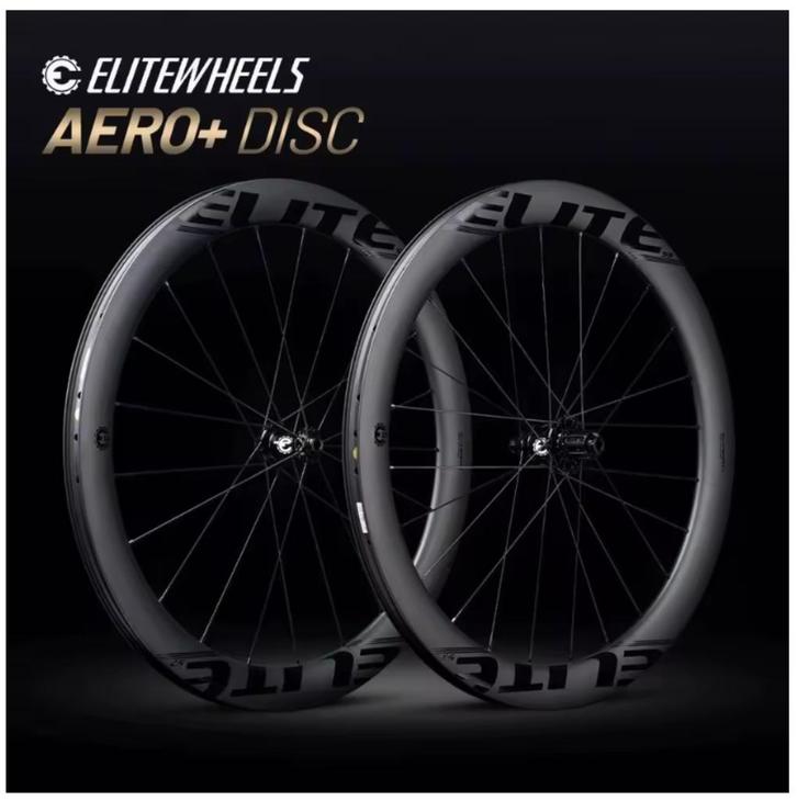 ELITEWHEELS AERO+ Velgen 53mm, Fietsen en Brommers, Fietsen | Racefietsen, Nieuw, Overige merken, Meer dan 20 versnellingen, Carbon
