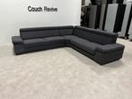 GRATIS LEVERING Z.G.A.N antraciet hoekbank 300x280 Gereinigd, Ophalen of Verzenden, Zo goed als nieuw, Vierpersoons of meer, Stof