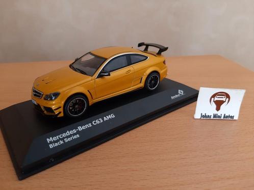 Mercedes Benz C63 AMG Coupe Black Series Sunbeam Yellow 1:43, Hobby en Vrije tijd, Modelauto's | 1:43, Nieuw, Auto, Solido, Ophalen of Verzenden