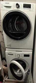 Wasmachine Bosch Serie 8 & Droger Samsung Optimaldry, Witgoed en Apparatuur, Wasdrogers, Ophalen, 6 tot 8 kg, Gebruikt, Voorlader