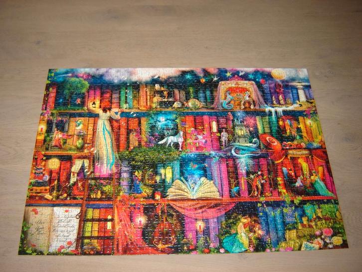 Puzzel Ravensburger FAIRYTALE FANTASIA 1000 st., Hobby en Vrije tijd, Denksport en Puzzels, Zo goed als nieuw, Legpuzzel, 500 t/m 1500 stukjes