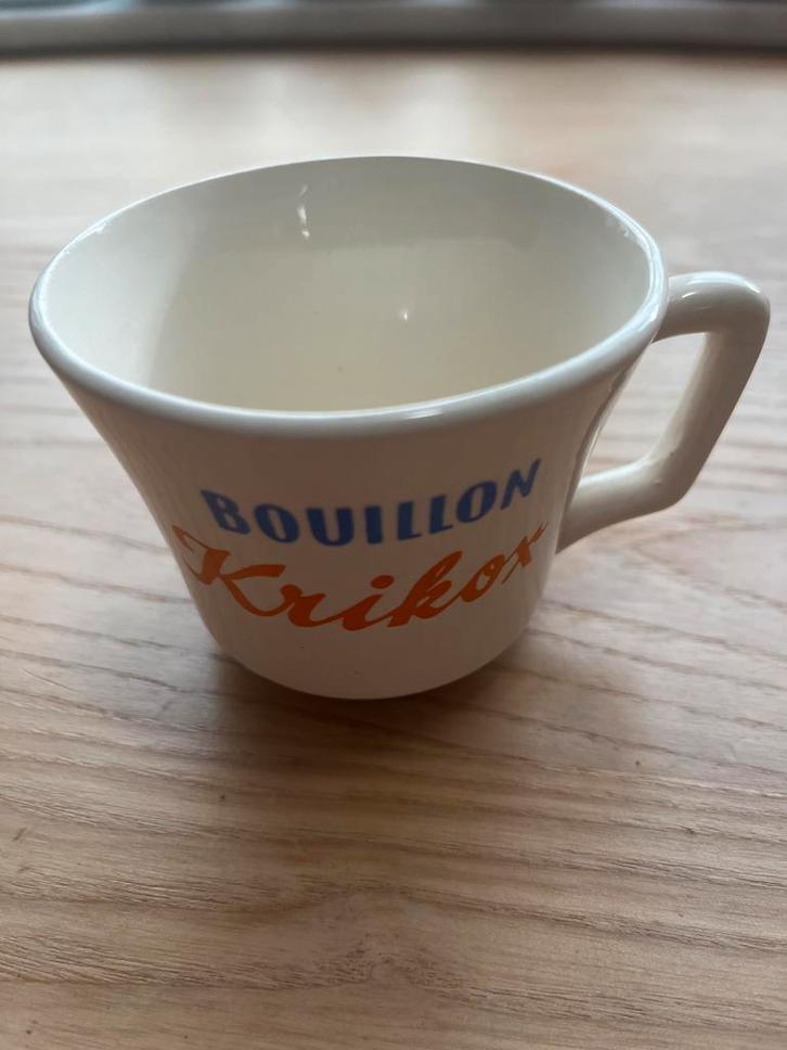 Vintage Krikox Bouillon Kopje, Huis en Inrichting, Keuken | Servies, Gebruikt, Kop(pen) en/of Schotel(s), Overige stijlen, Aardewerk