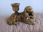 Kandelaar Spaniel 14 x 9 cm, Overige materialen, Ophalen of Verzenden, Zo goed als nieuw, Kandelaar