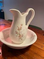 Prachtig Lampetstel met Bloemenmotief, Antiek en Kunst, Antiek | Keramiek en Aardewerk, Ophalen