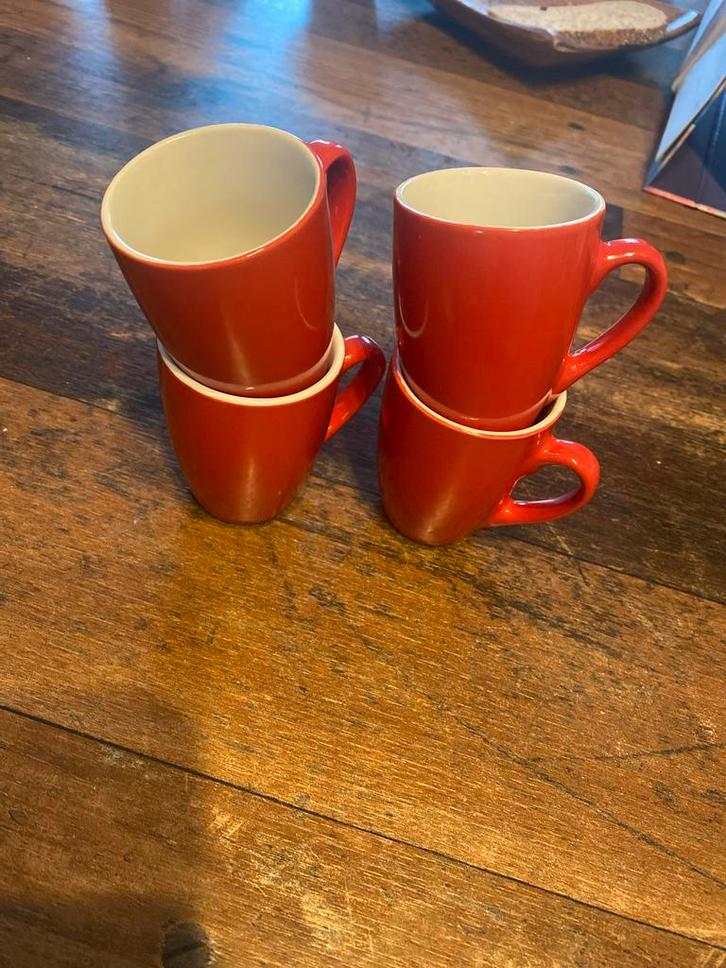 4 Espresso kopjes, Huis en Inrichting, Keuken | Servies, Nieuw, Kop(pen) en/of Schotel(s), Effen, Keramiek, Ophalen of Verzenden