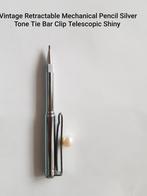 Vintage Stropdasclip & Mechanisch Potlood Chroom, Ophalen of Verzenden