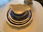 Oud blauw serviesgoed  Masons, Antiek en Kunst, Antiek | Servies los, Verzenden