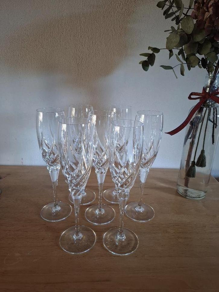 Champagneglazen Wedgwood Toscane, Antiek en Kunst, Antiek | Glas en Kristal, Ophalen of Verzenden