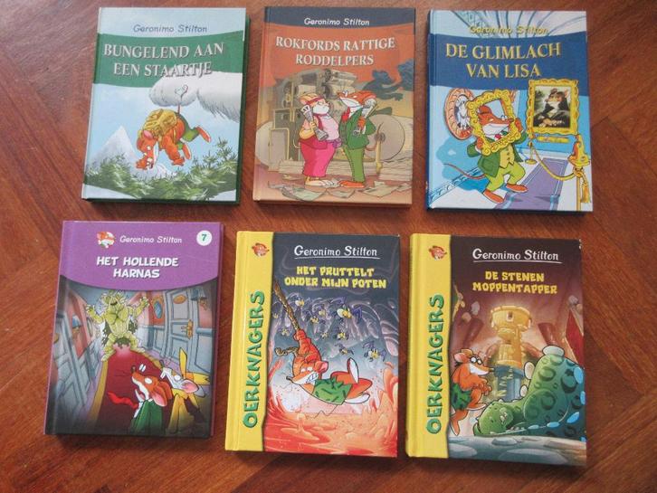 6 x Geronimo Stilton ( dyslexie ), Boeken, Kinderboeken | Jeugd | onder 10 jaar, Gelezen, Fictie algemeen, Ophalen of Verzenden