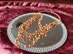 Vintage ketting, Ophalen of Verzenden, Zo goed als nieuw, Bruin, Overige materialen